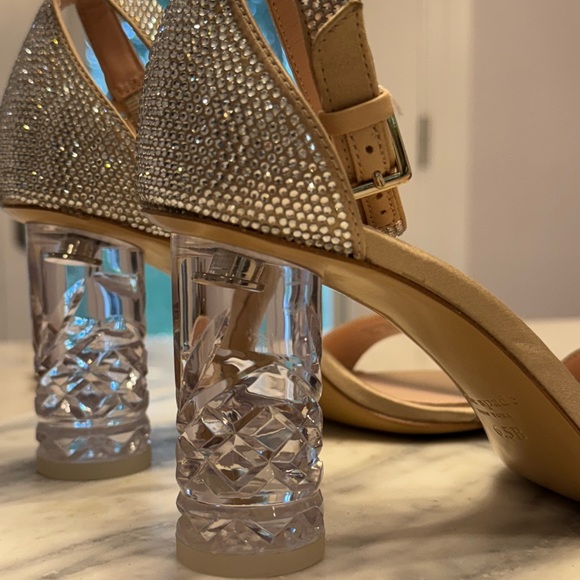 [NWT] Kate Spade New York • Alora Pave Embellished Satin Sandals 🏰 - Picture 7 of 10